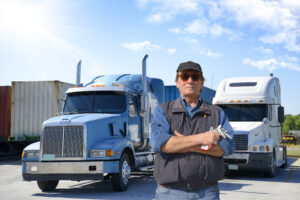 Serious truck driver